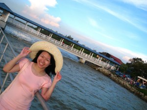 With the famous jetty as backdrop :)