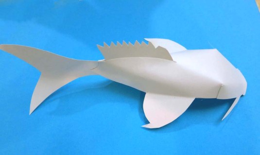 The blank fish is now ready to be painted!